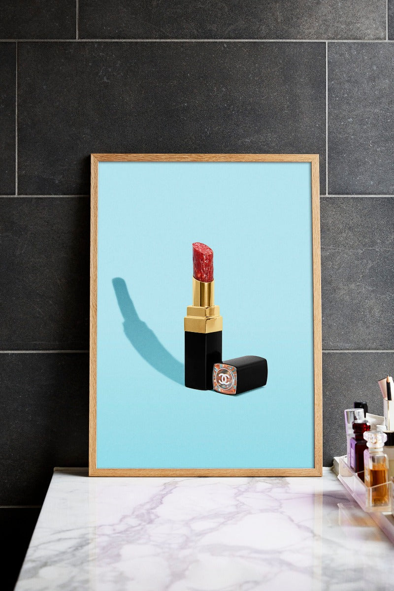 Poster & Frame Supermercat plakat, Salami lipstick - 30x40 cm. - Bahne